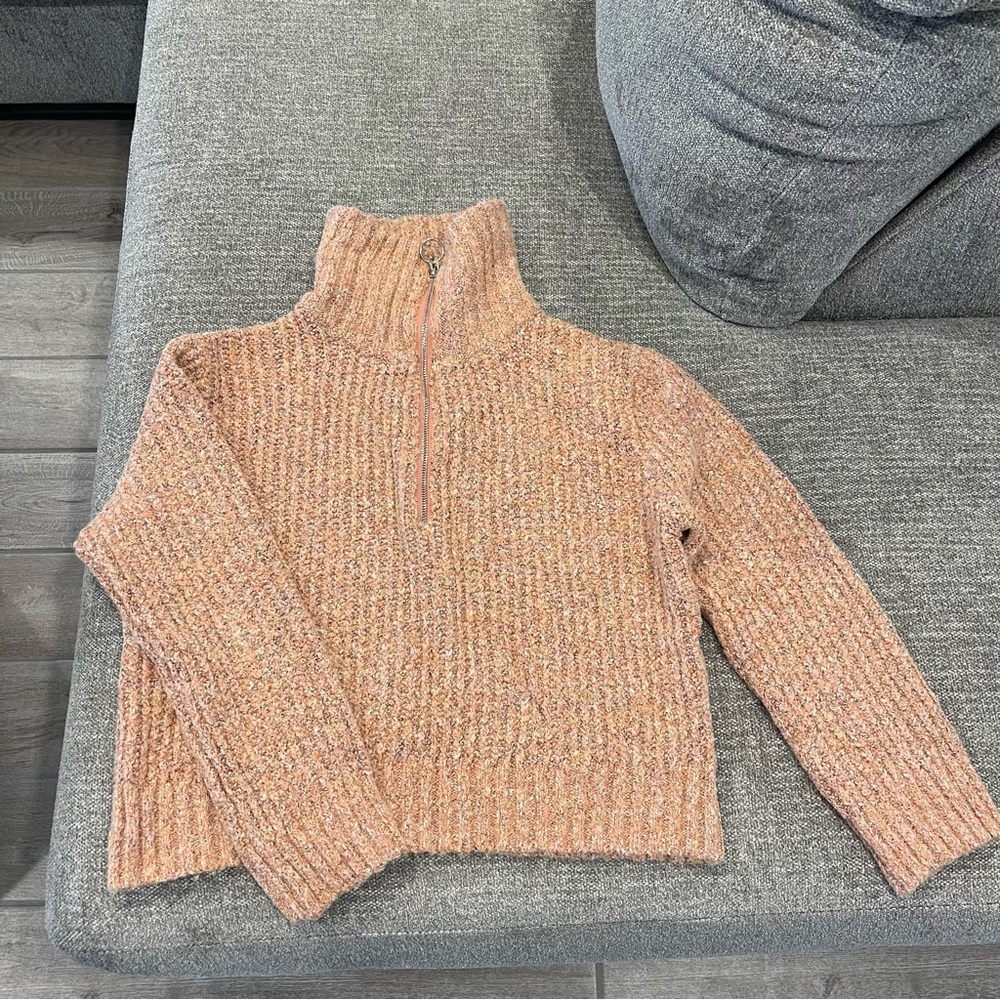 Sincerely Jules Peach Turtleneck Sweater